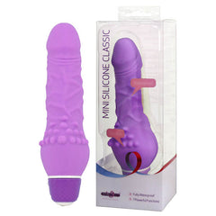 Mini Silicone Classic Stippled Shaft - Purple