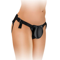 King Cock Elite Beginner's Body Black Adjustable Strap-On Harness (No probe)