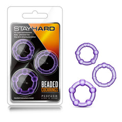 Stay Hard Beaded Cockrings - Cock Rings - Set of 3 Sizes