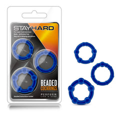 Stay Hard Beaded Cockrings - Cock Rings - Set of 3 Sizes