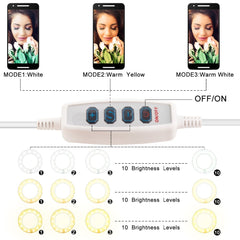 LED Ring light for phones. For livestream, videochat, video footage & selfies