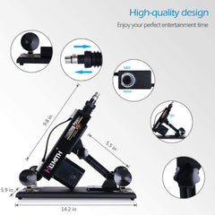 Hismith 3XLR ANAL Sex Machine Package with 5 Dildos