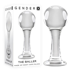 Gender X THE BALLER - Glass 11 cm Anal Plug
