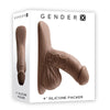 Gender X 4'' Silicone Packer - Dark Skin