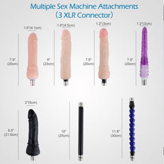 Hismith 3XLR ANAL Sex Machine Package with 5 Dildos