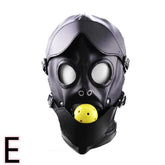 PU Leather Hood for BDSM Style E