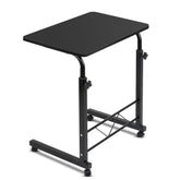 Rolling Adjustable Height Attendance Table - Black