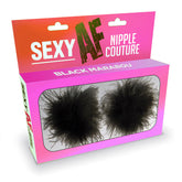 Sexy AF Nipple Couture - Marabou Reuseable Nipple Pasties
