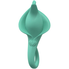 LoveLine Lily 10 Speed Flicking Finger Sleeve Silicone Vibrator - Green