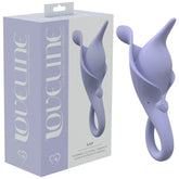 LoveLine Lily 10 Speed Flicking Finger Sleeve Silicone Vibrator - Lavender