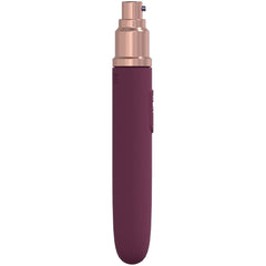 LOVELINE The Traveller Silicone Discreet Vibe - Burgundy