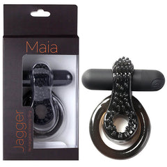Maia Jagger Vibrating 10 speed Cock Ring - Black