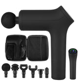 Massage Gun Electric LCD Percussion Massager 2800 strokes p.min BLACK