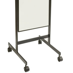 Mirror on wheels with adjustable angle Black frame