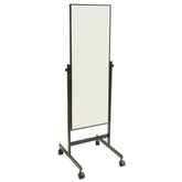 Mirror on wheels with adjustable angle Black frame