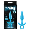 Firefly Prince Glow-in-the-Dark Silicone Butt Plug - Blue