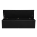 Artiss Ottoman Storage Box - Black LARGE 1.4m long