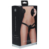 OUCH! Dual Dildo Silicone Strap-On - Black 15cm