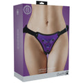 OUCH Brand Metallic Strap On Harness - Purple