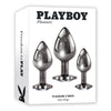 Playboy Pleasure PLEASURE 3 WAYS Metal Butt Plug Set