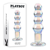 Playboy Pleasure JEWELS BEADS Glass Dildo
