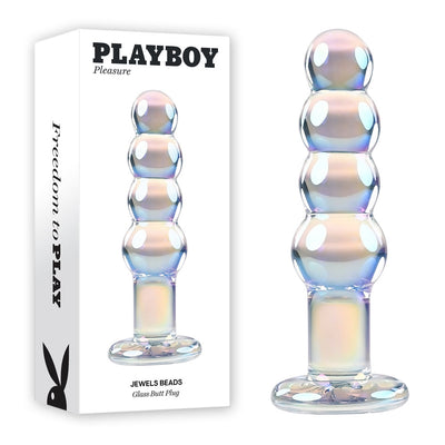 Playboy Pleasure JEWELS BEADS Glass Dildo