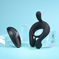 Playboy Pleasure TRIPLE PLAY Vibrating Cock Ring with Remote