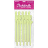 Bachelorette Party Favors - Dicky Sipping Straws - Glow in the Dark Straws - Set of 10