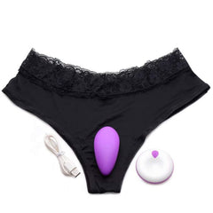 Naughty Knickers panties with silicone bullet and remote control