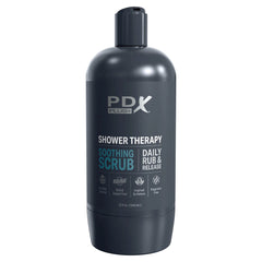 PDX Plus Shower Therapy Soothing Scrub Masturbator - Flesh