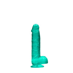 RealRock 6'' Realistic Dildo With Balls - GREEN