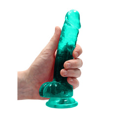 RealRock 7'' Realistic Dildo With Balls - GREEN