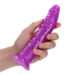 REALROCK 18 cm Slim Dong Glow in the Dark - Neon Purple