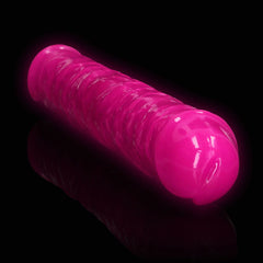 REALROCK 38 cm Double Dong Glow - PINK GLOW