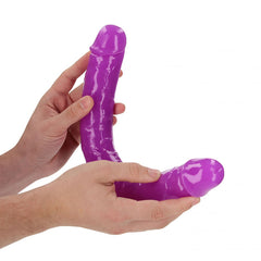 REALROCK 38 cm Double Dong Glow - PURPLE GLOW