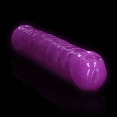 REALROCK 38 cm Double Dong Glow - PURPLE GLOW