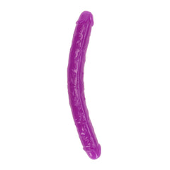 REALROCK 38 cm Double Dong Glow - PURPLE GLOW