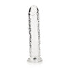 REALROCK Straight Dildo - 25 cm (10'') Dong CLEAR