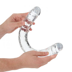 REALROCK 45 cm Double Dong - 45 cm (18'') CLEAR