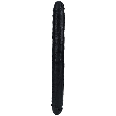 REALROCK 35cm Slim Double Dildo - Black