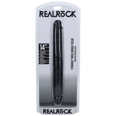 REALROCK 35cm Thick Double Dildo - Black