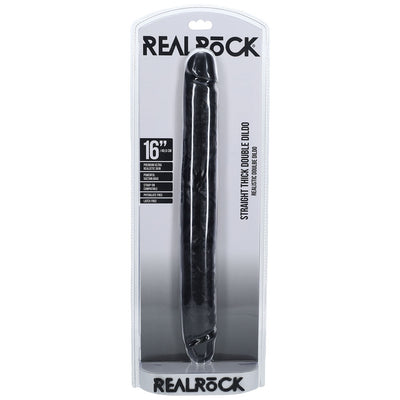REALROCK 40cm Thick Double Dildo - Black