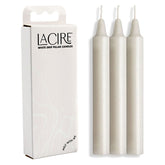 LaCire Drip Pillar Candles - white