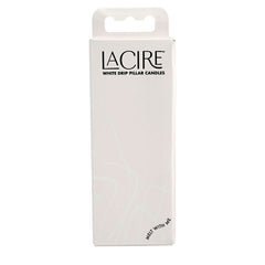 LaCire Drip Pillar Candles - white