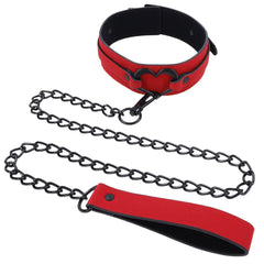S&M Amor Collar and Leash - Red