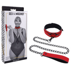 S&M Amor Collar and Leash - Red