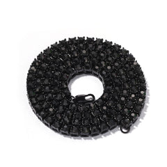 Necklace single row chain 5mm with Rhinestones