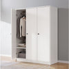 3 Door Storage Wardrobe - White