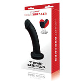 WhipSmart Heartbreaker 7'' Heart Base Dildo Black