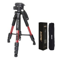 Professional grade portable aluminum tripod for SLR camera